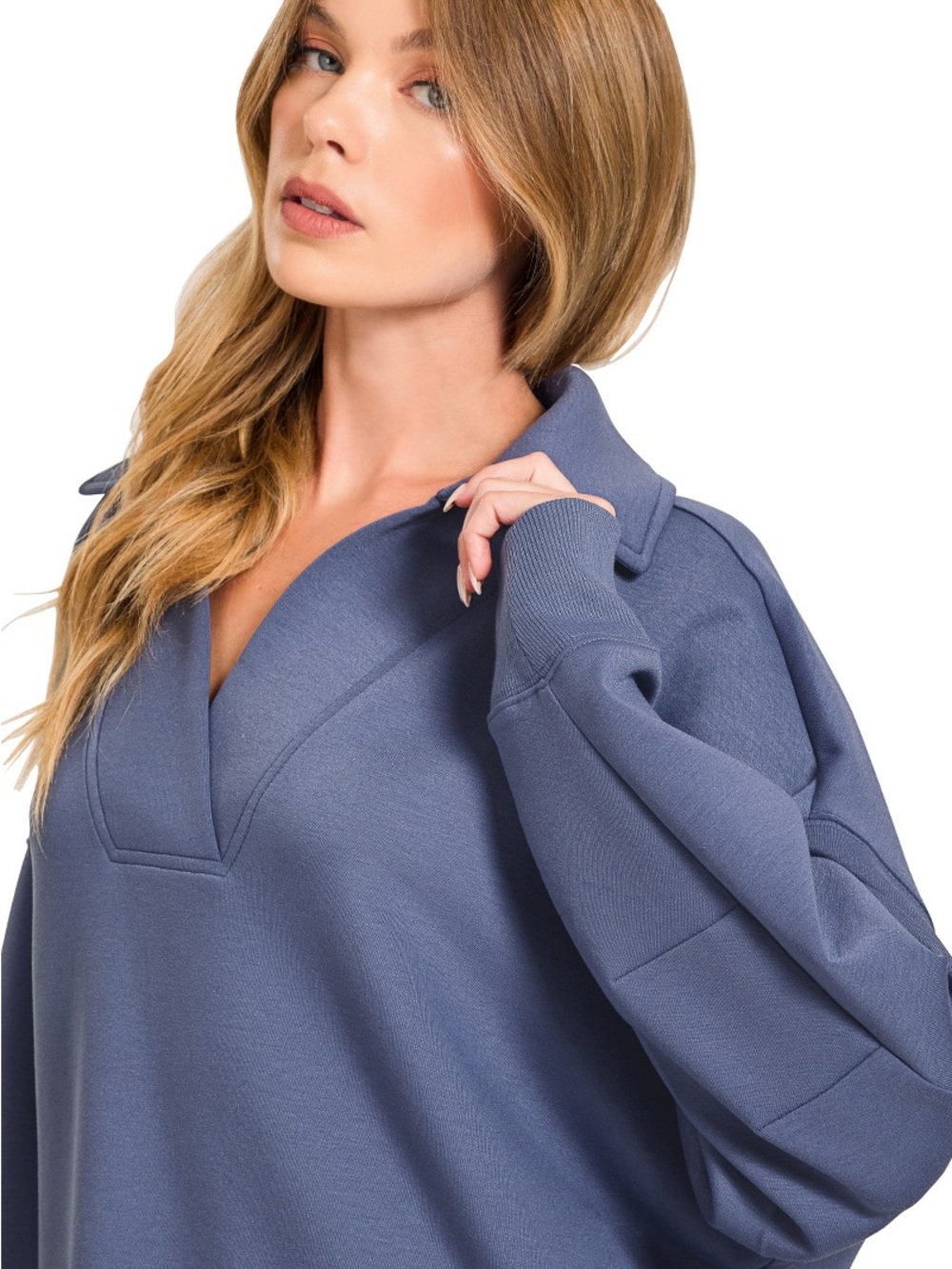 Zenana Scuba Collared Pullover & Center Seam Pants Set🛍️ - Picture 8 of 10